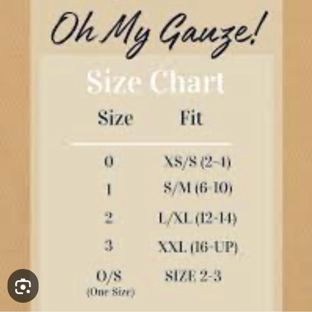 Oh My Gauze! Cream V-Neck Textured Tunic Top size 1 - Picture 13 of 13